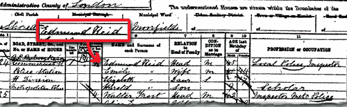 Reid in the 1891 Census